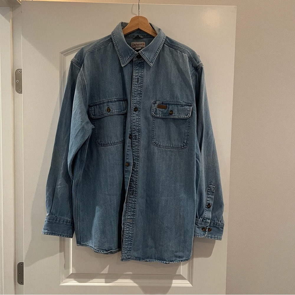 Carhartt Denim Button-Down Shirt L Original Fit